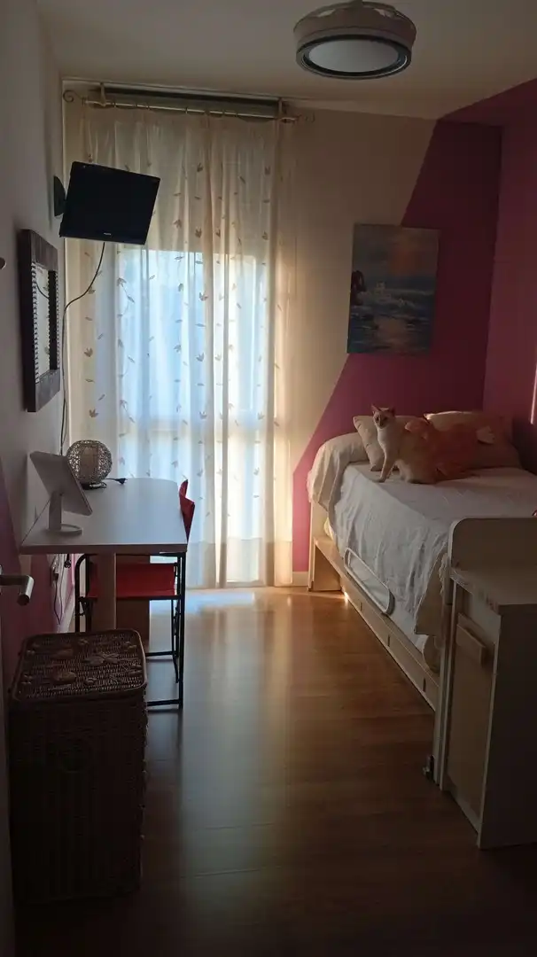 Schlafzimmer von Wohnung zur untervermieten in Sevilla mit Klimaanlage, Terrasse und Möbliert
