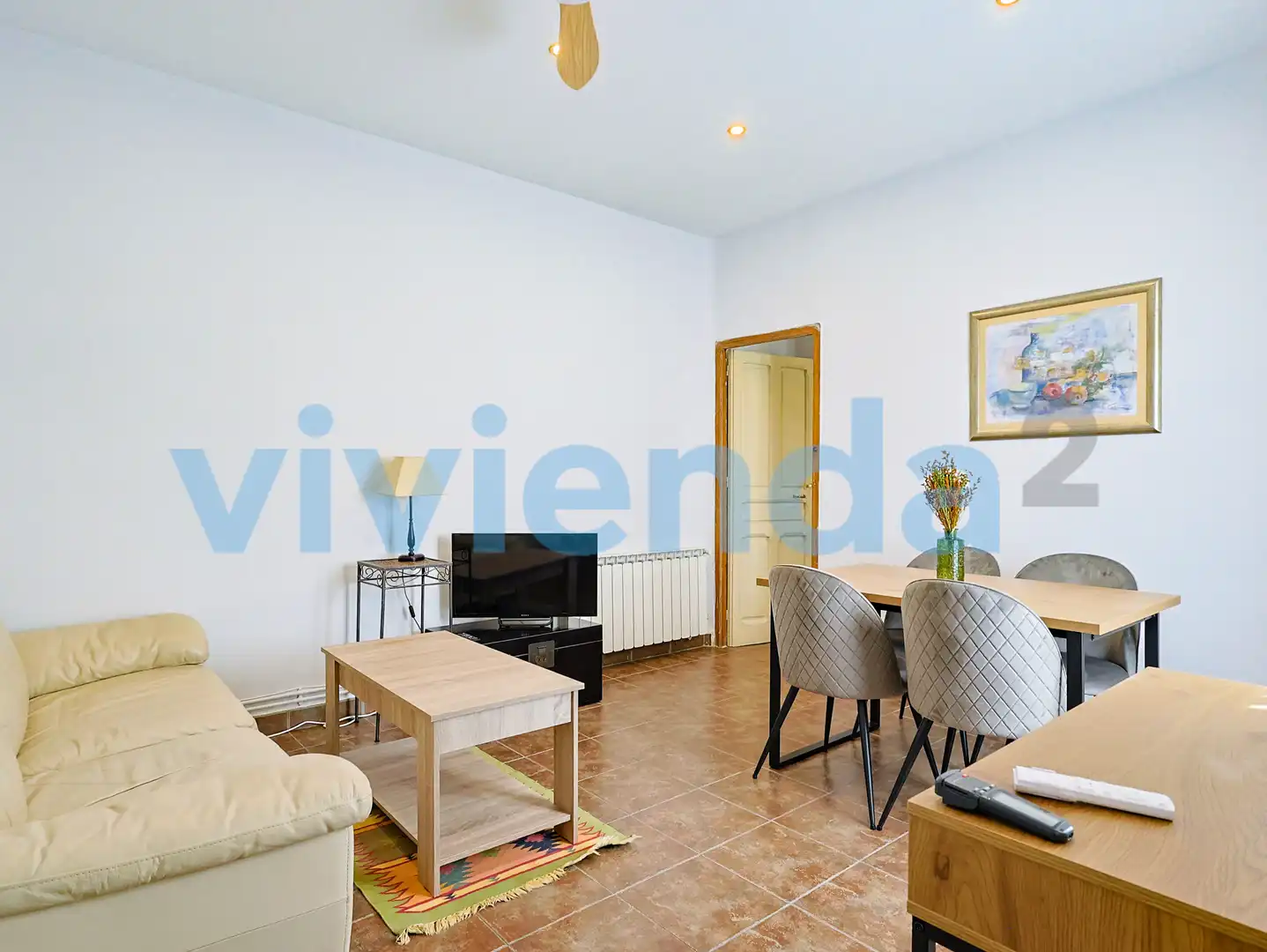 Sala de estar de Piso de alquiler en Madrid con Aire acondicionado, Calefacción y Balcón