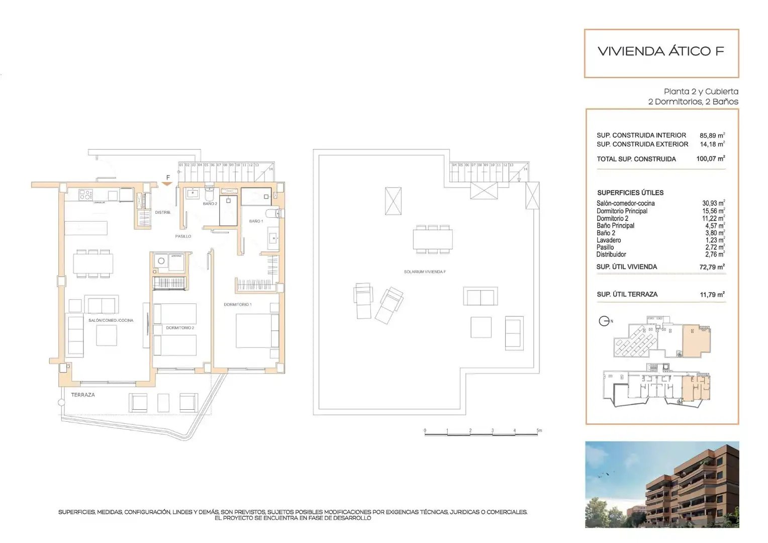 Penthouse with terrace for sale in Los Pacos, imagen 10