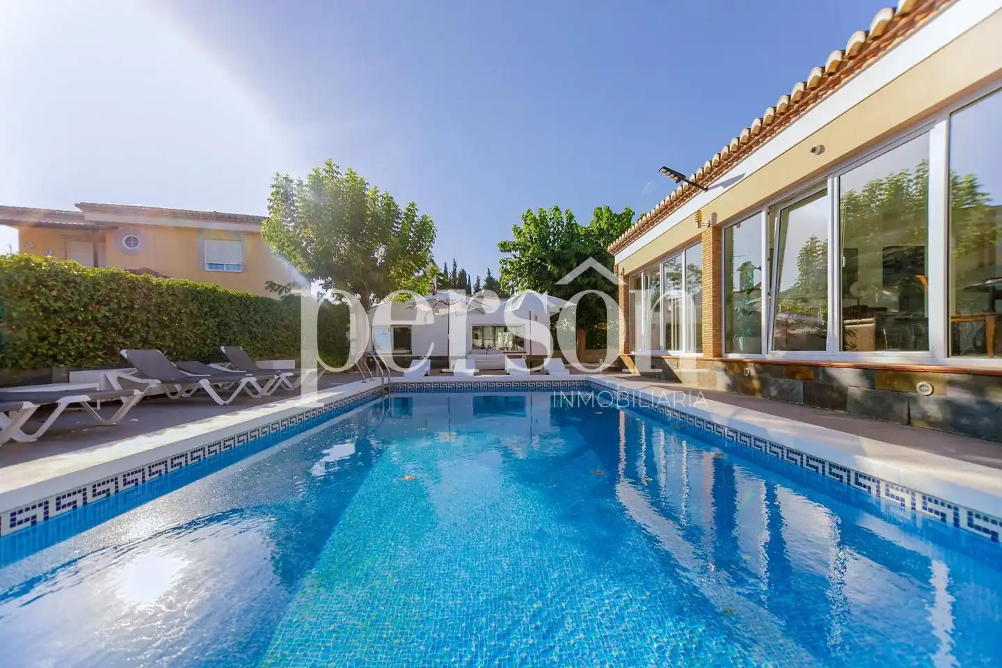 Swimming pool of Houses for rent in Bétera  with Air Conditioner, Private garden and Terrace
