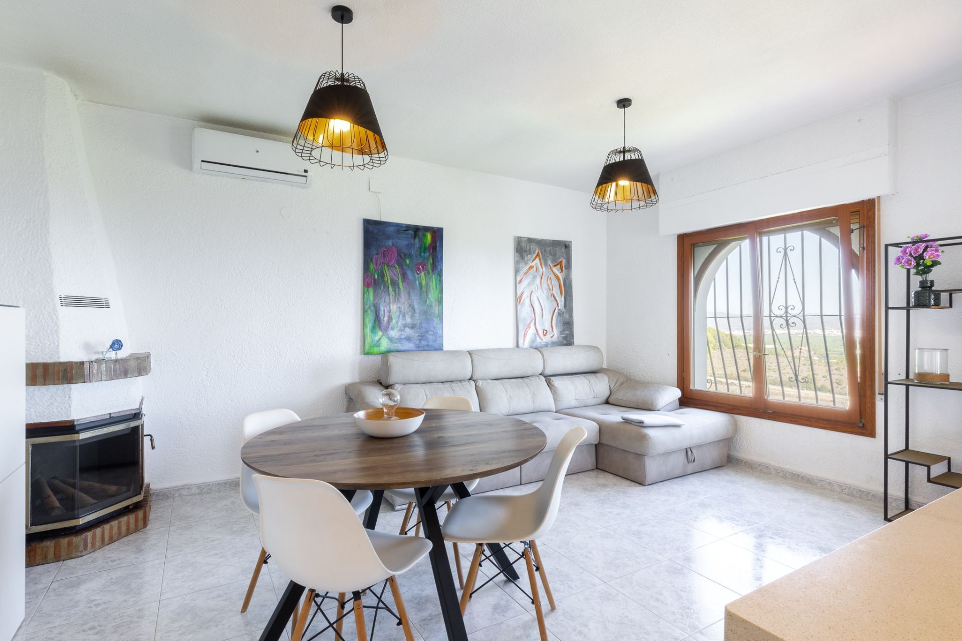 Living room of House or chalet for sale in La Font d'en Carròs  with Air Conditioner, Terrace and Storage room