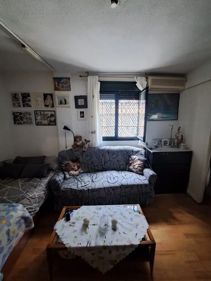 Sala d'estar de Estudi en venda en Madrid amb Aire condicionat, Traster i Moblat