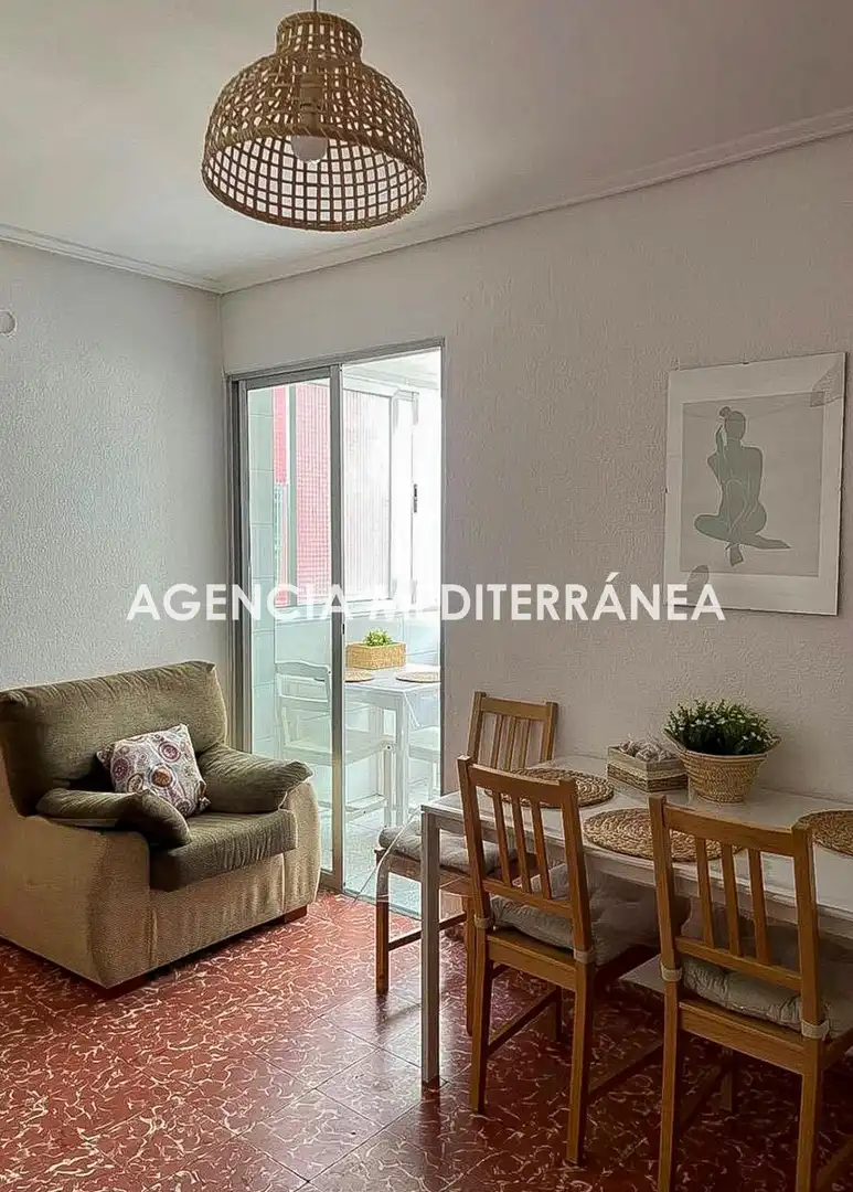 Terraza de Piso de alquiler en Valencia con Aire acondicionado, Calefacción y Amueblado