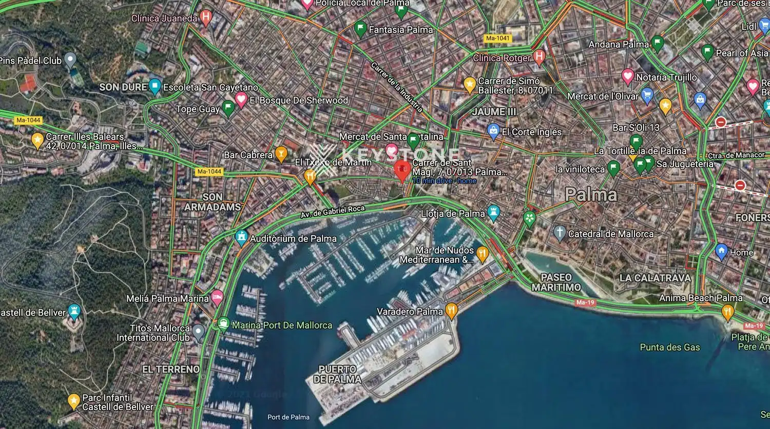 Vista exterior de Piso de alquiler en  Palma de Mallorca con Aire acondicionado, Terraza y Amueblado