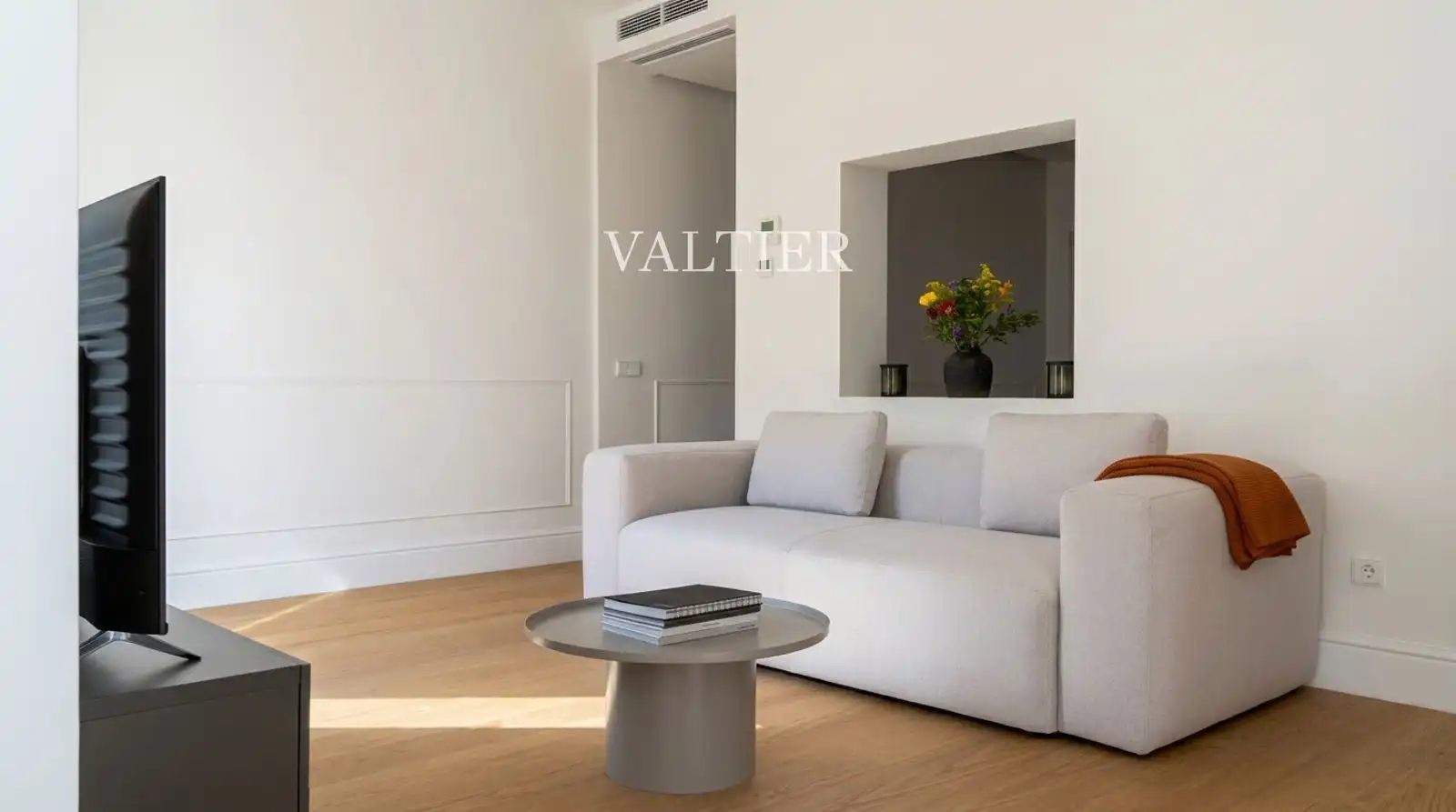 Sala de estar de Piso de alquiler en Madrid con Aire acondicionado, Calefacción y Terraza