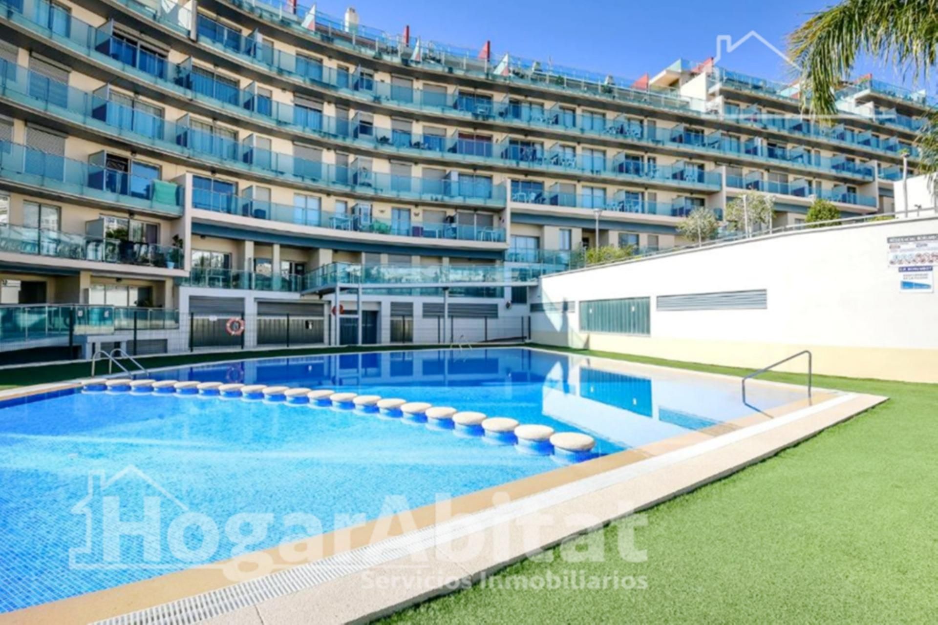 Swimming pool of Flat for sale in Calpe / Calp  with Air Conditioner, Terrace and Balcony