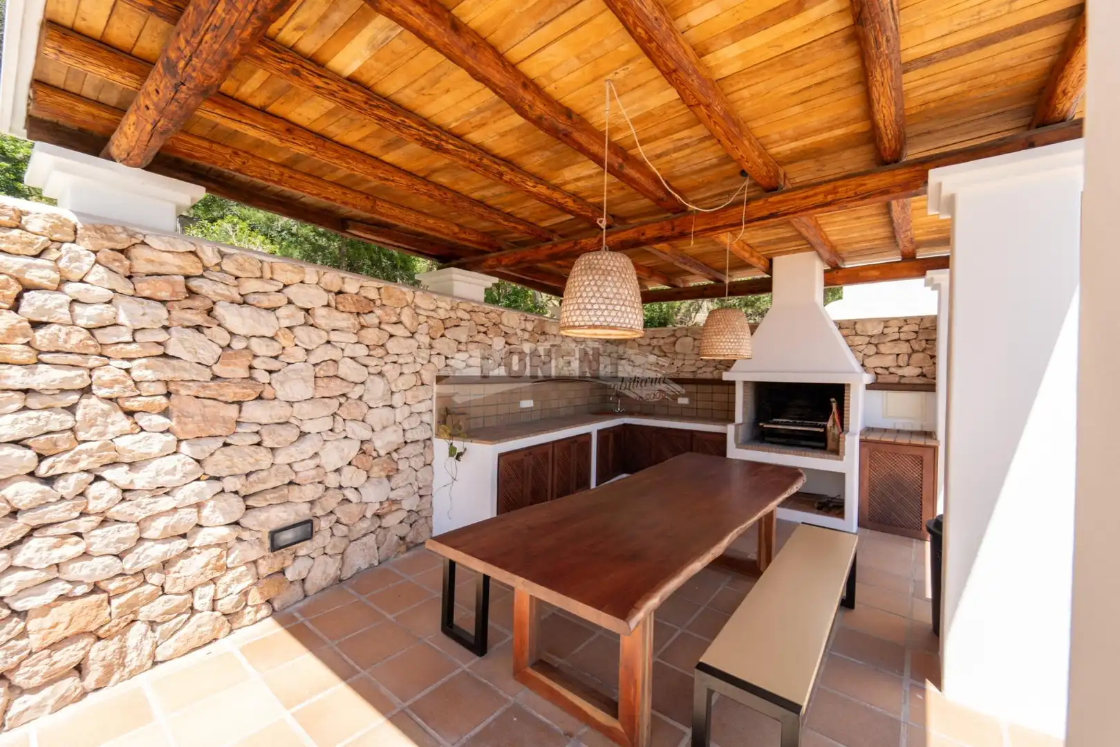 Terraza de Casa o chalet de alquiler en Sant Josep de sa Talaia con Aire acondicionado, Calefacción y Jardín privado