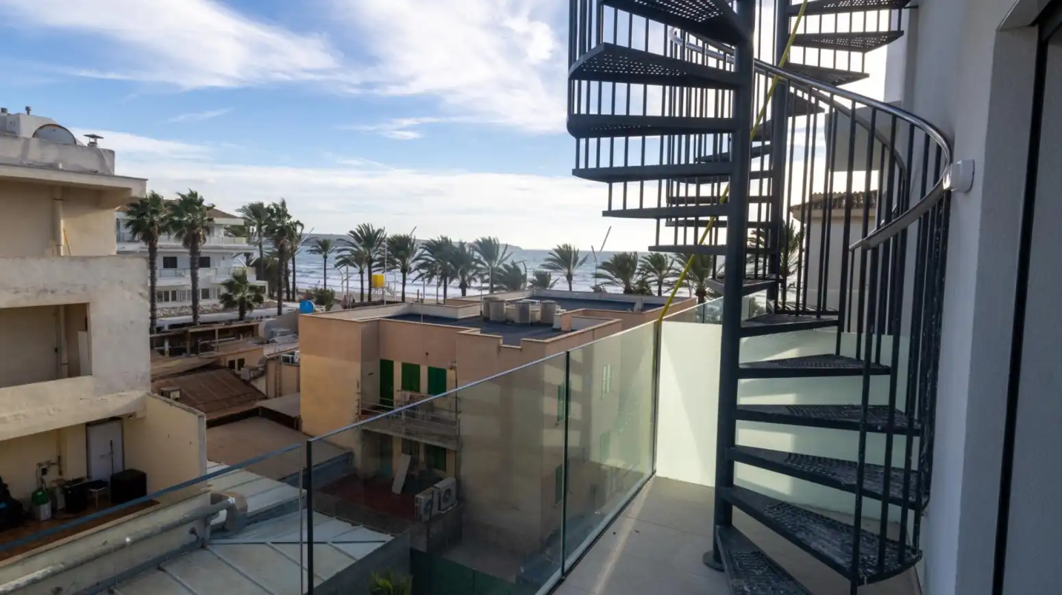 Balcony of Attic for sale in  Palma de Mallorca  with Air Conditioner, Terrace and Storage room