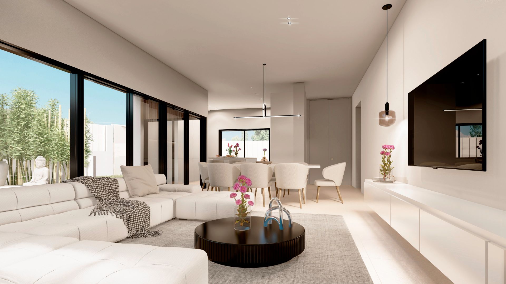 Sala de estar de Casa o chalet en venta en Paterna con Aire acondicionado, Terraza y Piscina