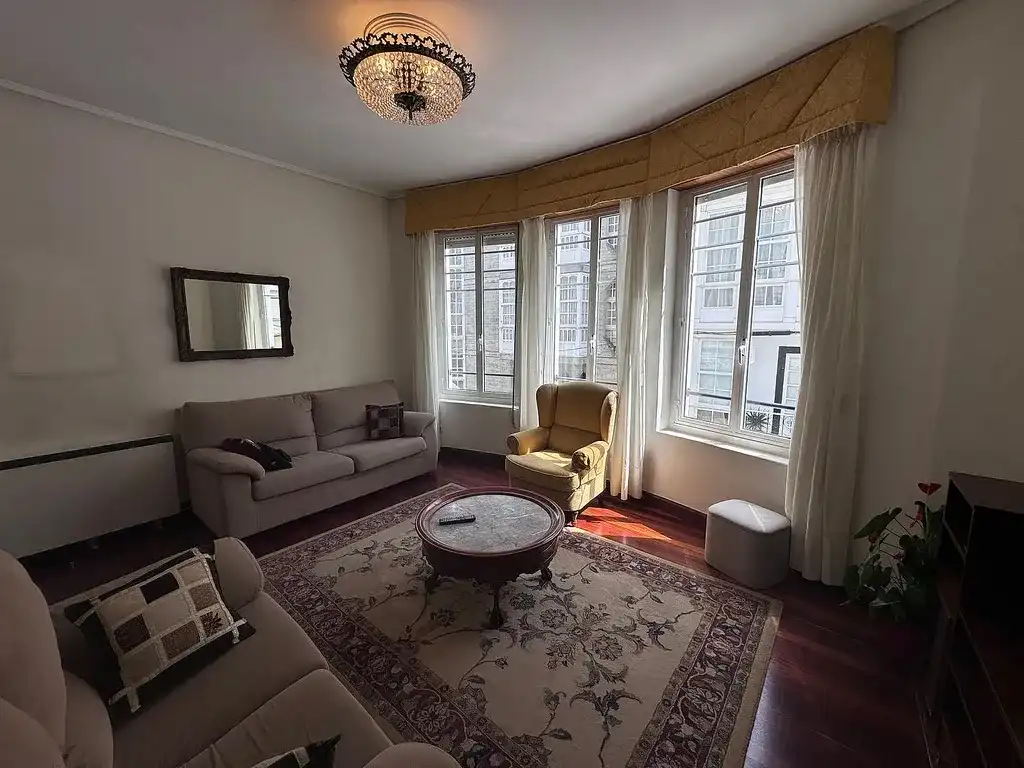 Living room of Flat for rent in Ferrol  with Heating, Furnished and Pets allowed
