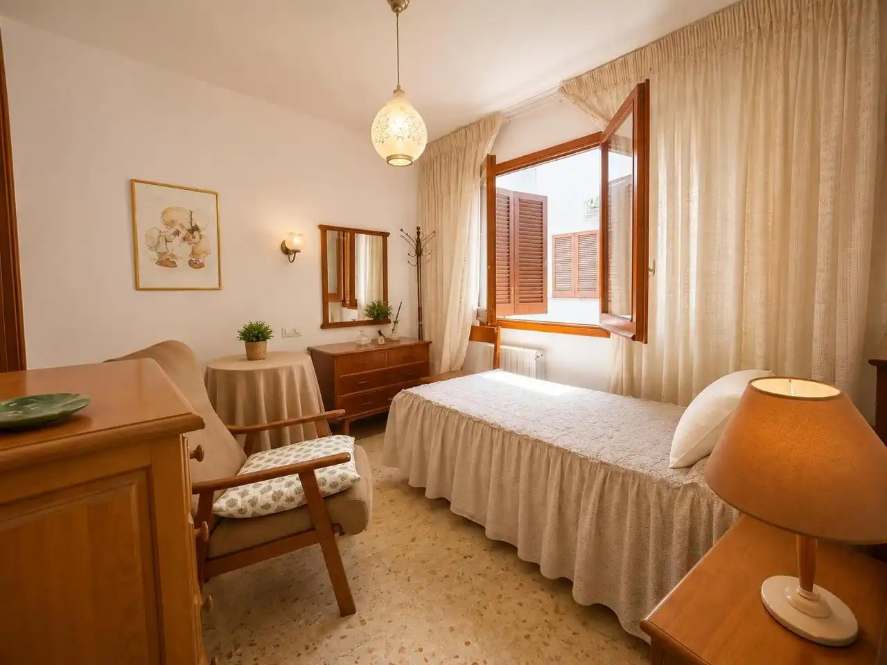 Schlafzimmer von Wohnung zum Verkauf in  Palma de Mallorca mit Heizung, Terrasse und Balkon