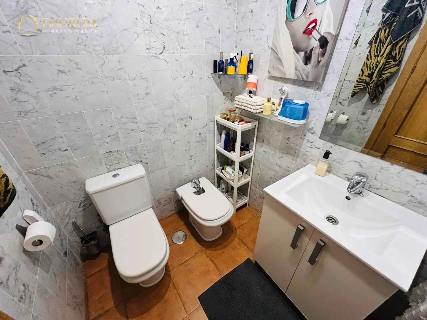 Badezimmer von Einfamilien-Reihenhaus zum Verkauf in Torrox mit Klimaanlage, Heizung und Privatgarten