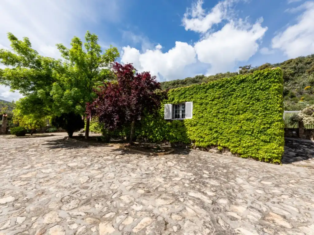 Vista exterior de Casa o chalet en venta en Espinoso del Rey con Terraza, Piscina y Amueblado