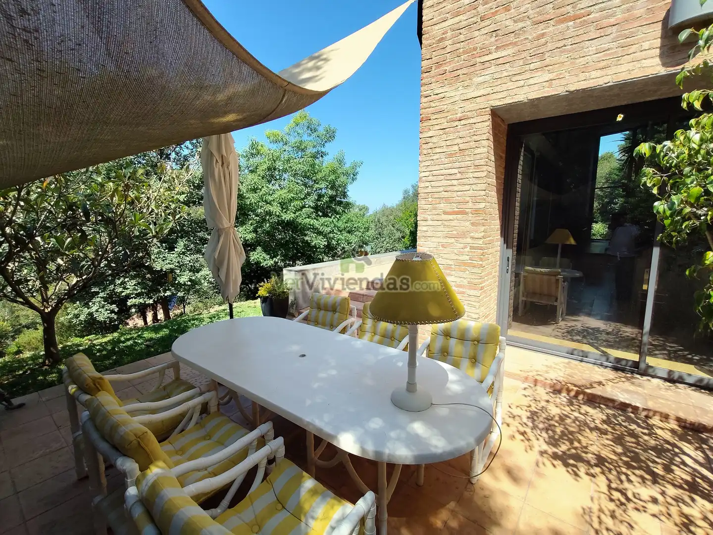 Terrassa de Casa o xalet en venda en Sant Cugat del Vallès amb Aire condicionat, Calefacció i Jardí privat