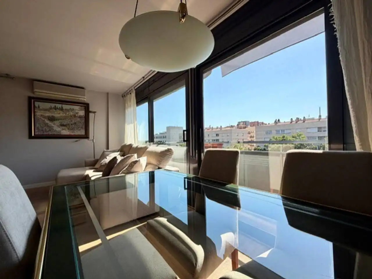 Comedor de Piso de alquiler en Sabadell con Aire acondicionado, Calefacción y Parquet