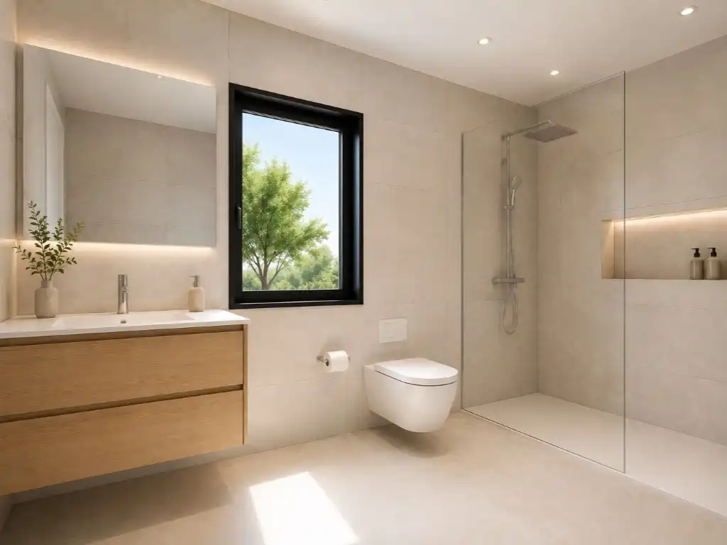 Baño de Casa o chalet en venta en Font-rubí con Aire acondicionado, Jardín privado y Terraza