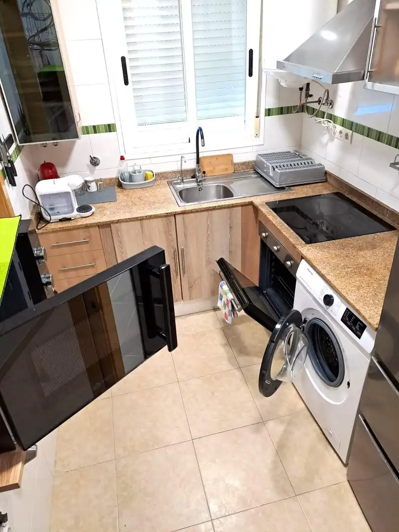 Cocina de Apartamento en venta en Oropesa del Mar / Orpesa con Aire acondicionado, Jardín privado y Terraza