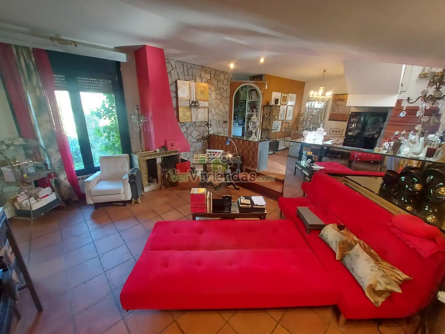 Sala de estar de Casa o chalet en venta en Vallirana con Calefacción, Jardín privado y Terraza