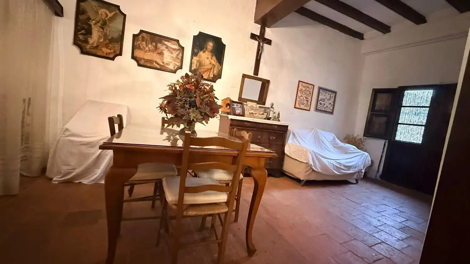 Menjador de Casa o xalet en venda en Mosqueruela amb Jardí privat, Terrassa i Traster