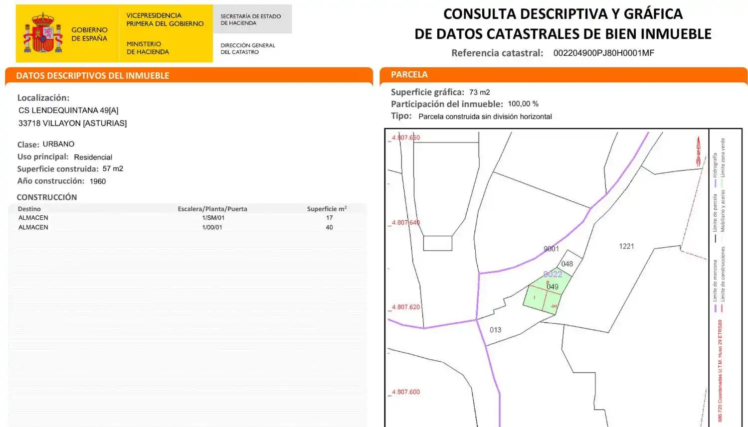Houses for sale in Villayón  with Storage room