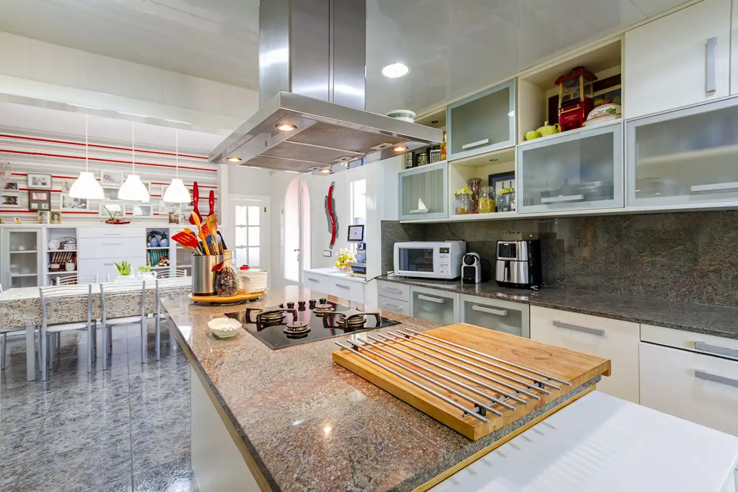 Kitchen of Houses for sale in Sant Martí Sarroca  with Air Conditioner, Heating and Terrace