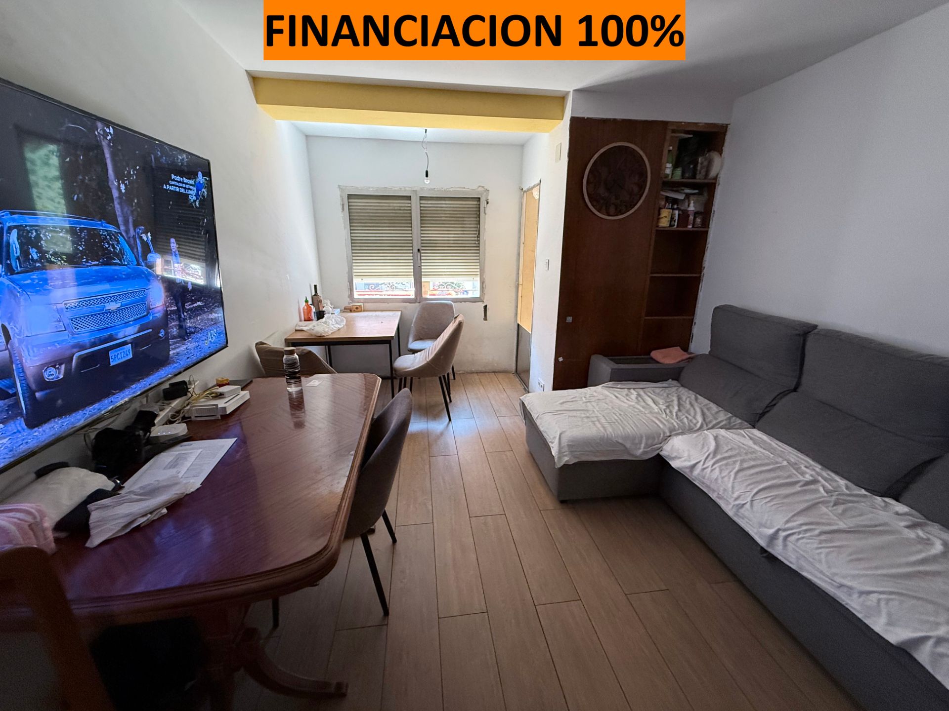 Living room of Flat for sale in  Zaragoza Capital  with Air Conditioner, Terrace and Storage room