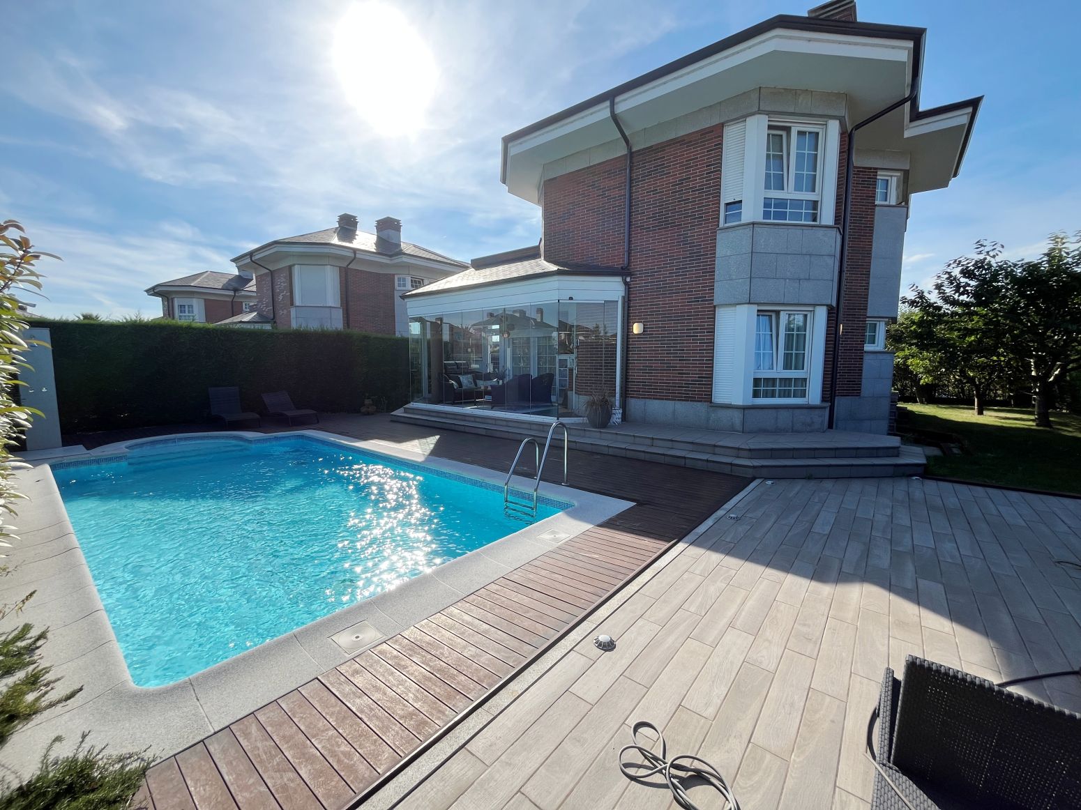 Swimming pool of House or chalet for sale in Corvera de Asturias  with Heating, Parquet flooring and Terrace
