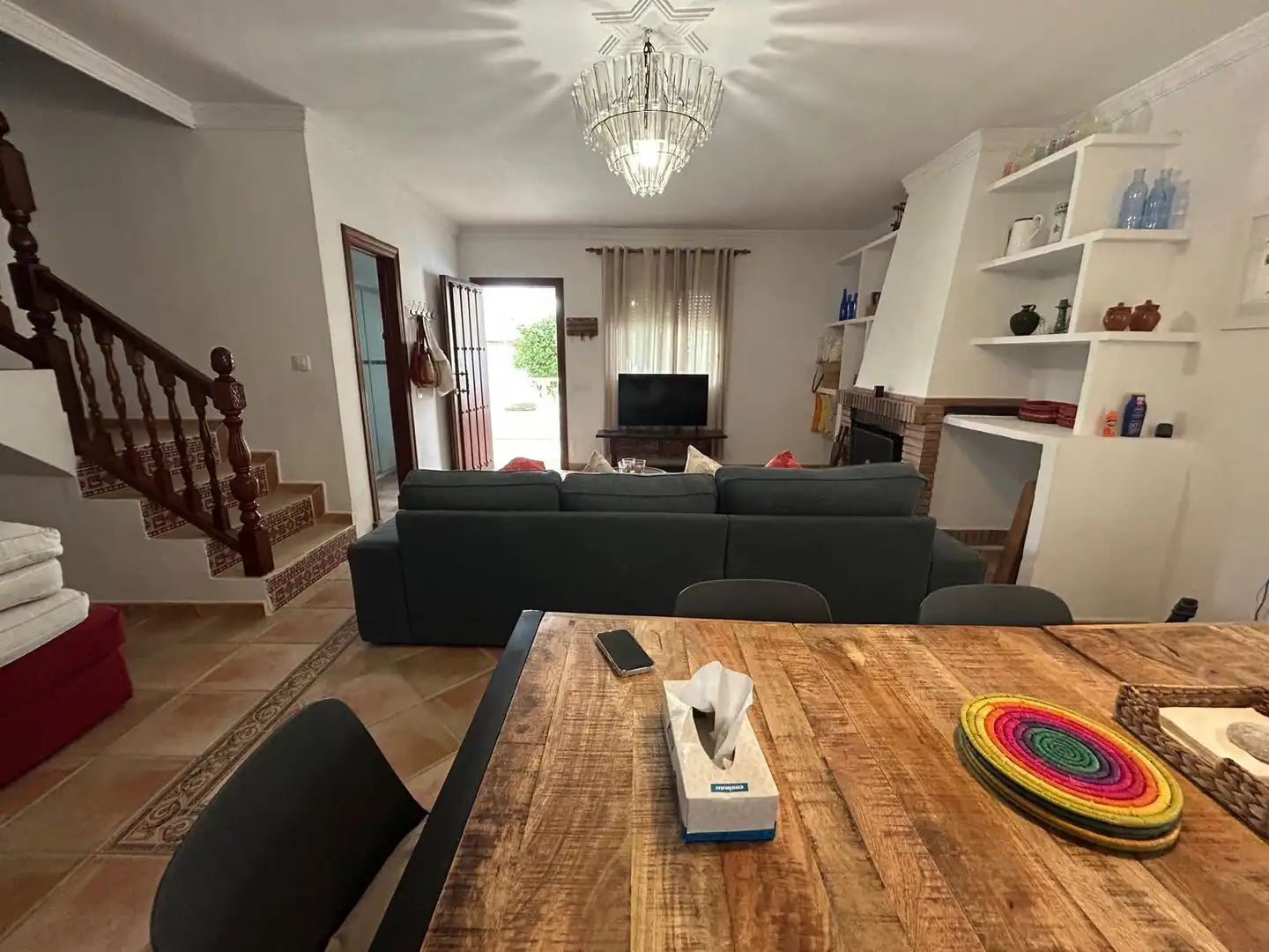 Sala d'estar de Finca rústica en venda en Barbate amb Jardí privat, Terrassa i Traster