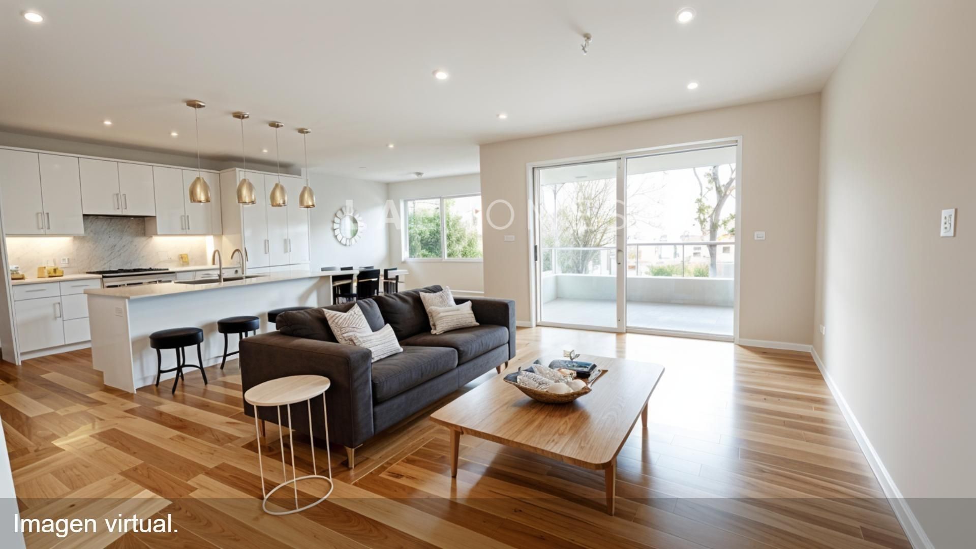 Sala d'estar de Apartament en venda en Alicante / Alacant amb Balcó