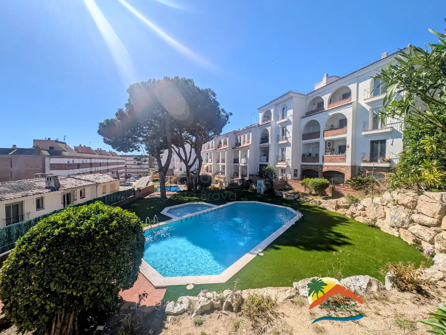 Swimming pool of Apartments for sale in Lloret de Mar  with Air Conditioner, Heating and Terrace