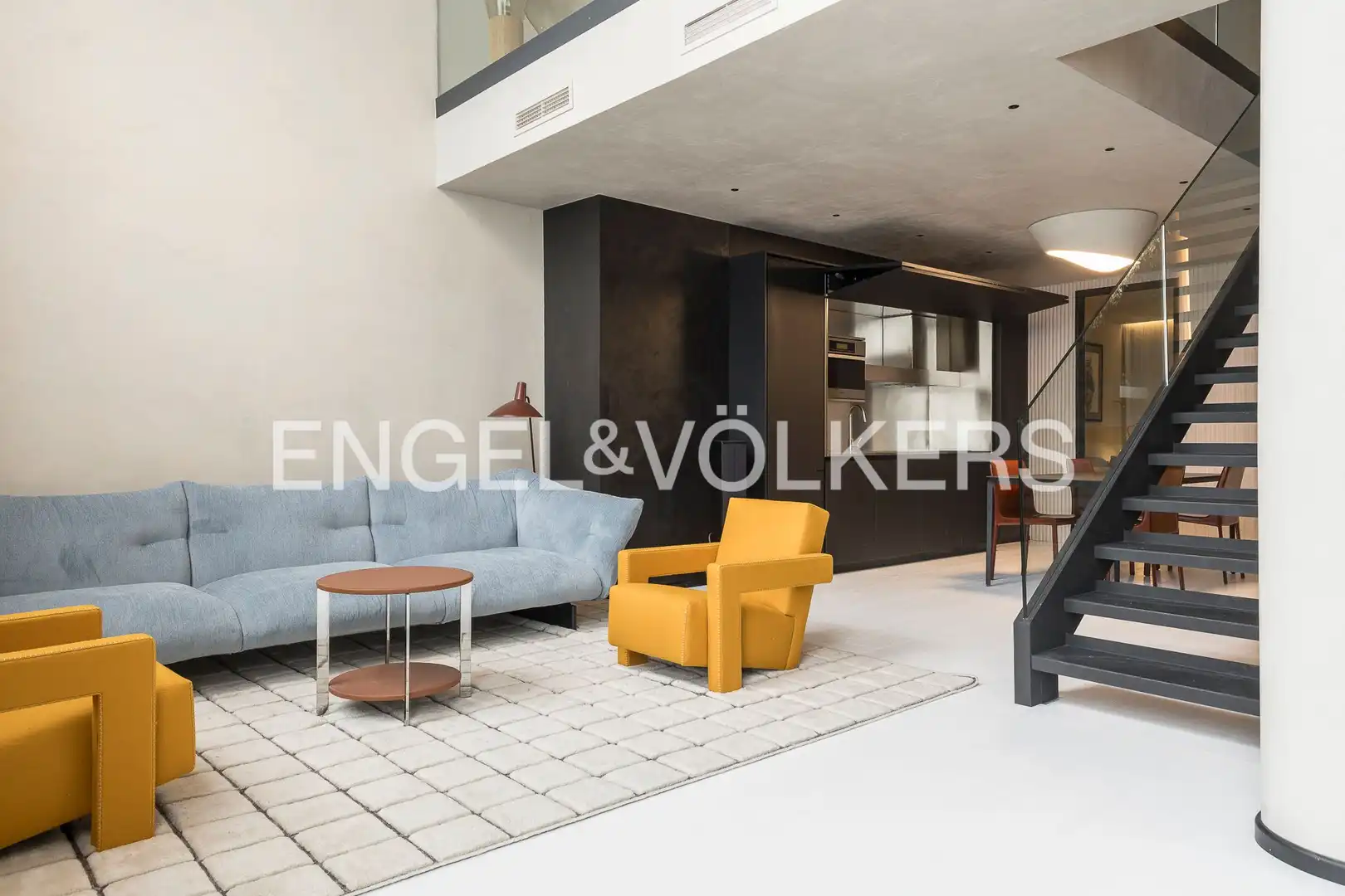 Wohnzimmer von Wohnung zur Miete in Barcelona mit Klimaanlage, Heizung und Parkett