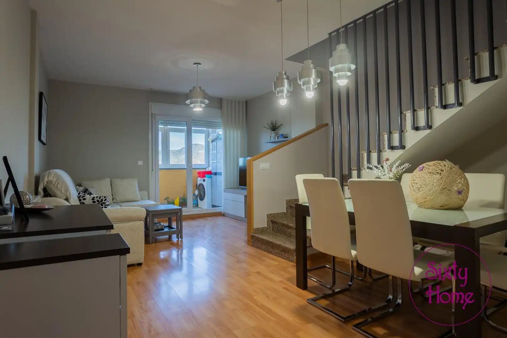 Sala de estar de Dúplex en venta en Andorra (Teruel) con Calefacción, Jardín privado y Terraza