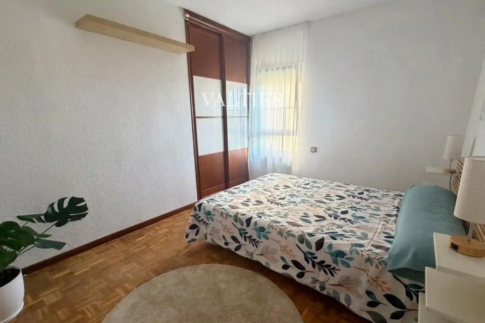 Schlafzimmer von Wohnung zur Miete in Madrid mit Klimaanlage, Terrasse und Möbliert
