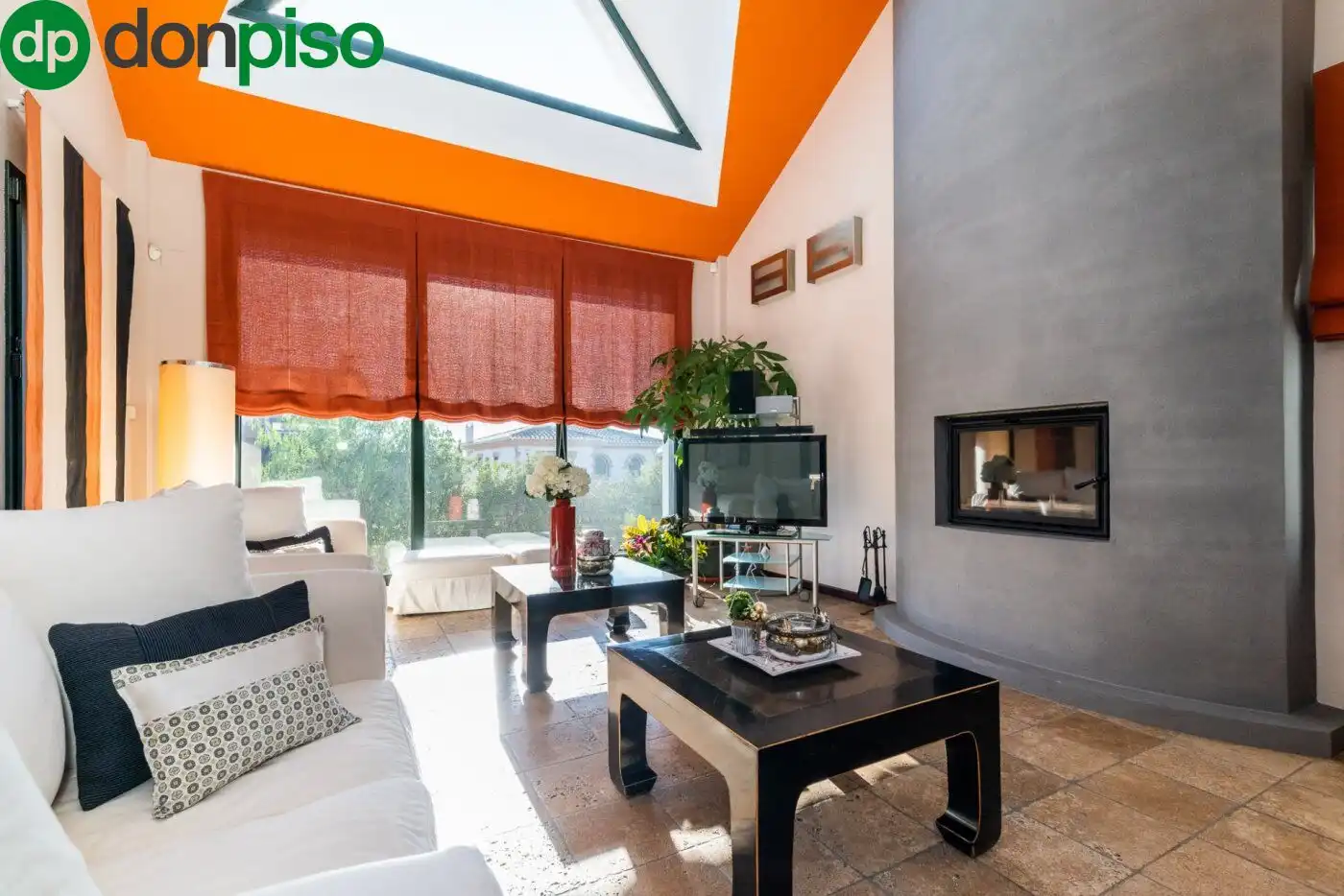 Sala de estar de Casa o chalet en venta en Albolote con Jardín privado, Terraza y Trastero