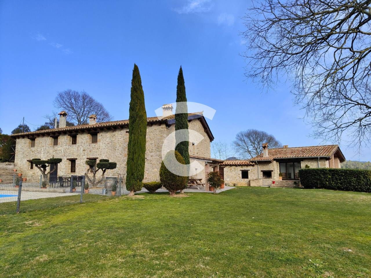 Jardí de Finca rústica en venda en Mieres (Girona) amb Calefacció, Jardí privat i Terrassa