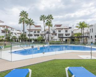 Exterior view of Planta baja for sale in Marbella  with Air Conditioner, Terrace and Storage room