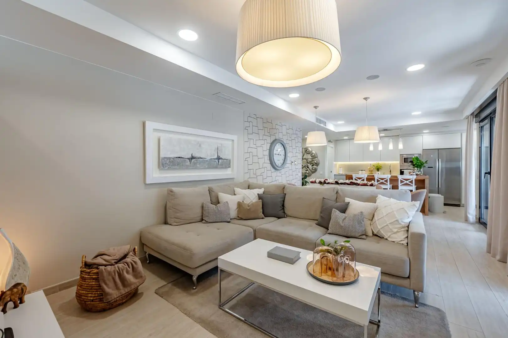 Wohnzimmer von Wohnung zum Verkauf in Boadilla del Monte mit Klimaanlage, Heizung und Terrasse