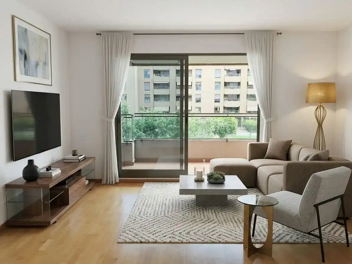 Sala d'estar de Pis en venda en  Valencia Capital amb Aire condicionat i Terrassa