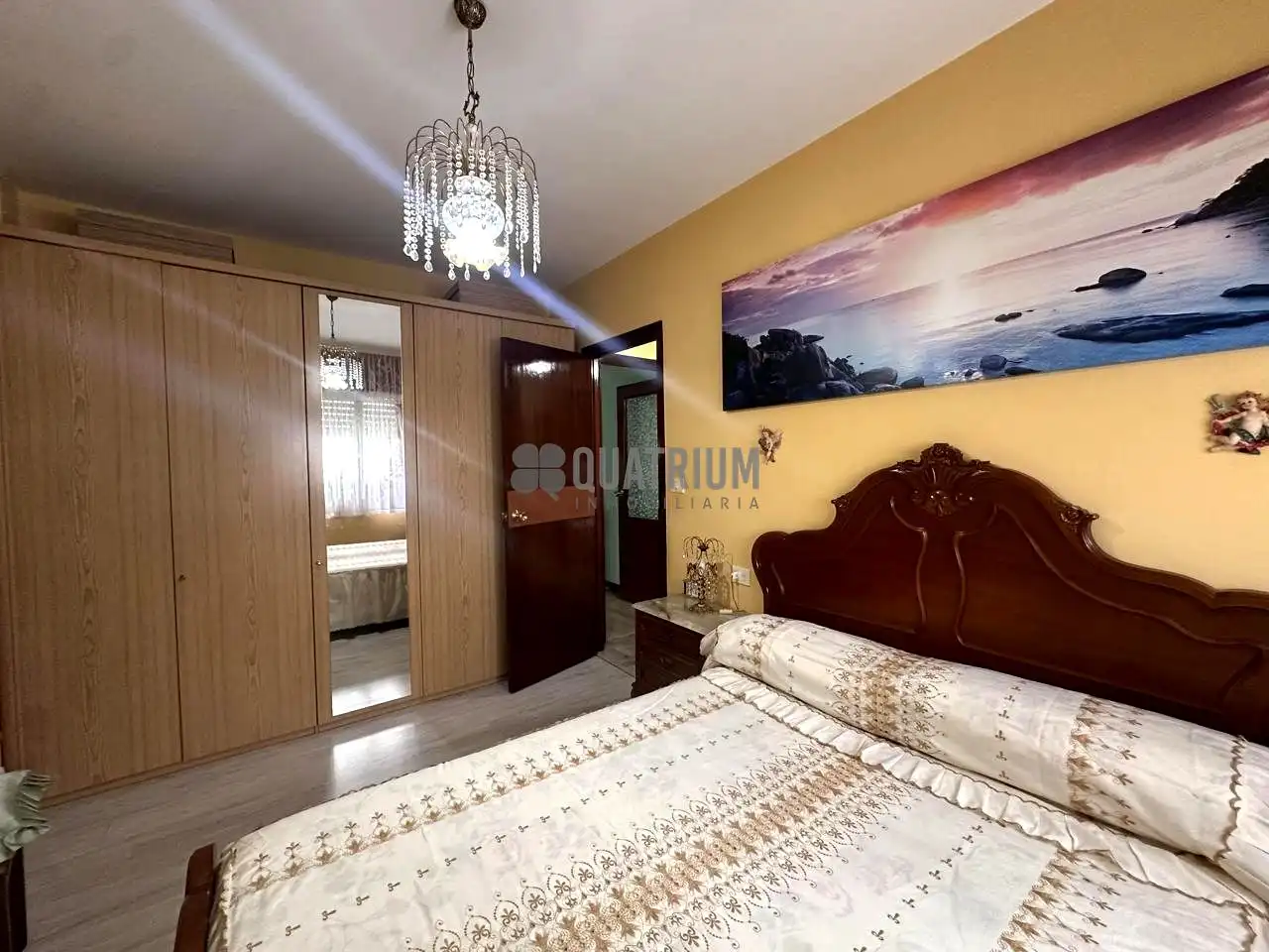 Bedroom of Flat for sale in A Estrada   with Terrace and Furnished