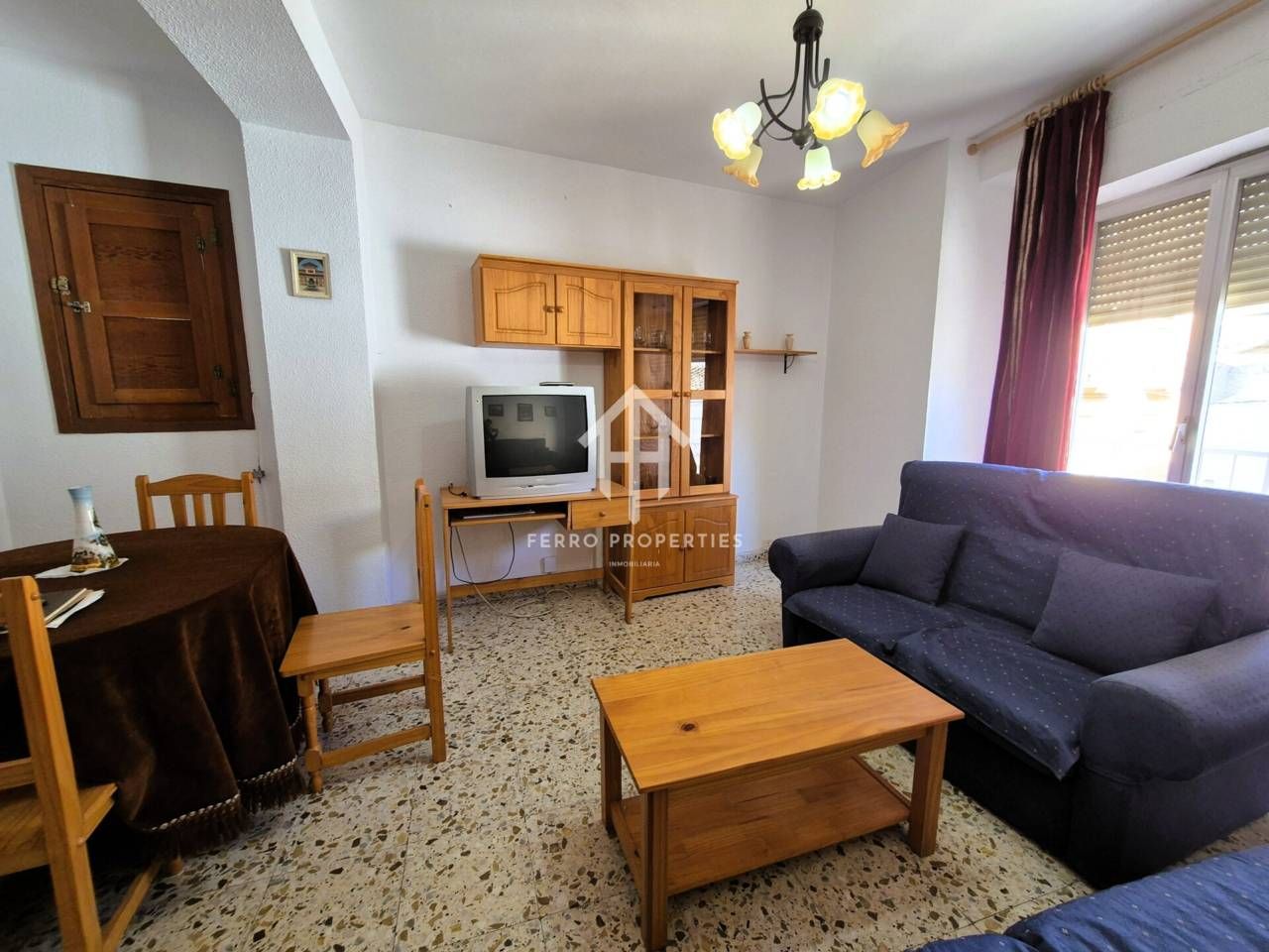 Living room of Flat for sale in Algarinejo  with Terrace, Storage room and Furnished