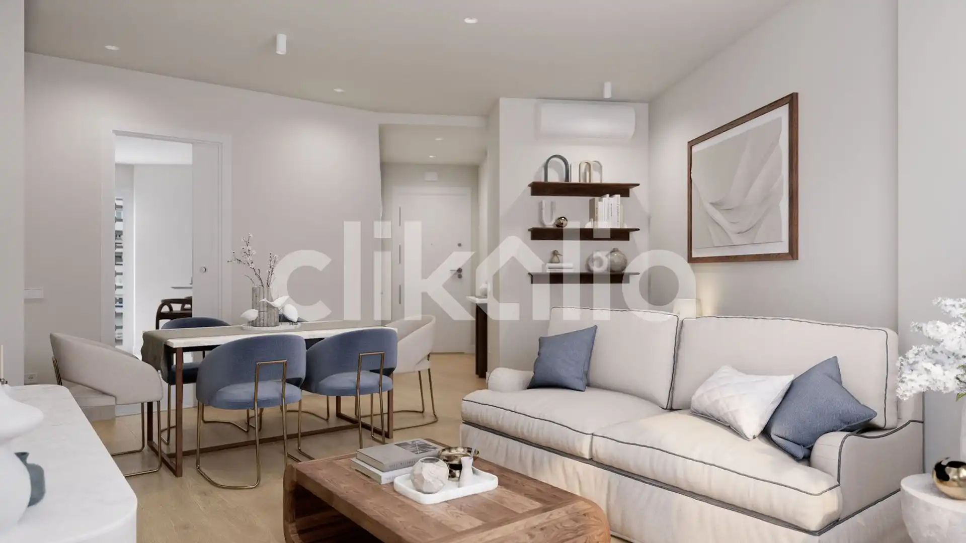 Sala de estar de Piso en venta en  Madrid Capital con Aire acondicionado, Calefacción y Terraza