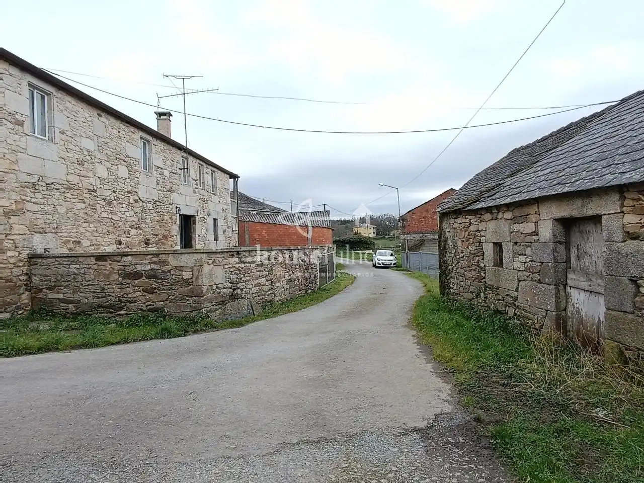 Vista exterior de Finca rústica en venta en Friol con Calefacción, Jardín privado y Terraza
