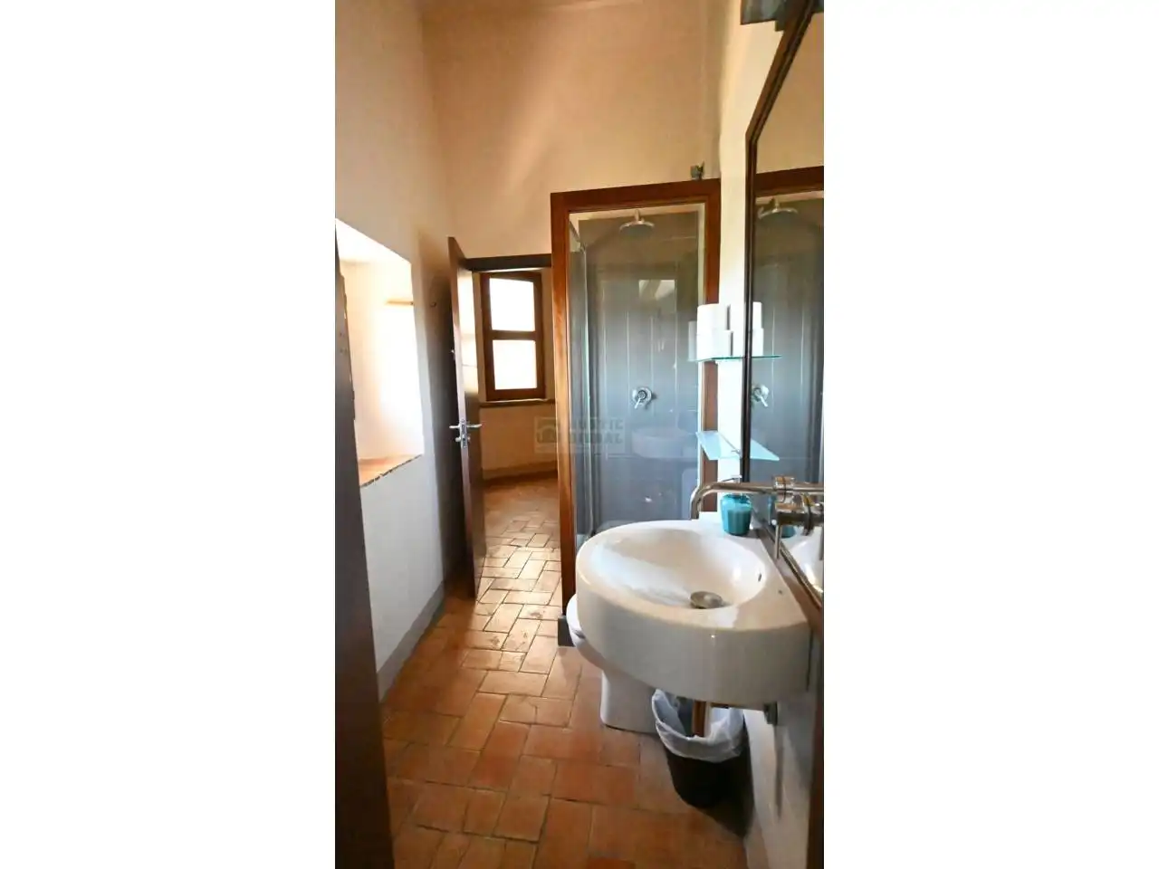 Badezimmer von Country house zur Miete in Vilademuls mit Klimaanlage, Heizung und Privatgarten