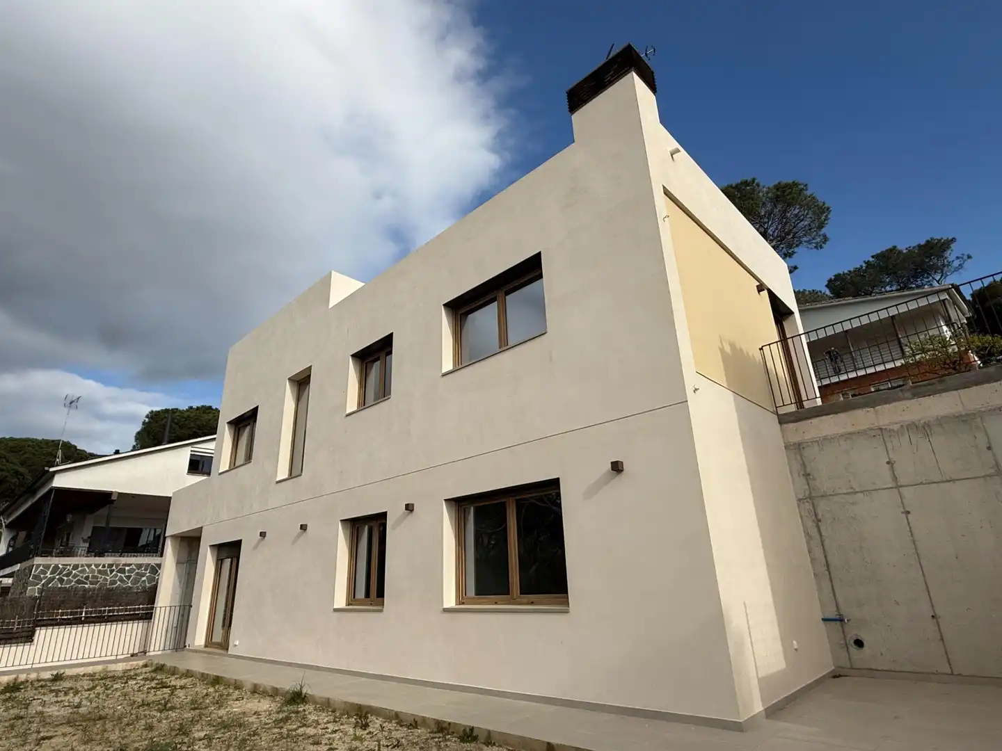 Exterior view of Houses for sale in La Roca del Vallès  with Heating and Private garden