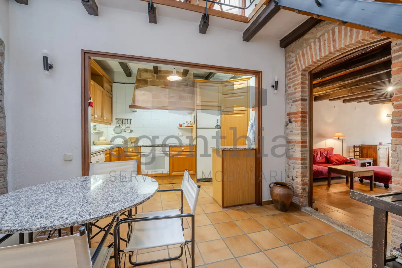 Cocina de Finca rústica en venta en Vilablareix con Calefacción, Trastero y Balcón