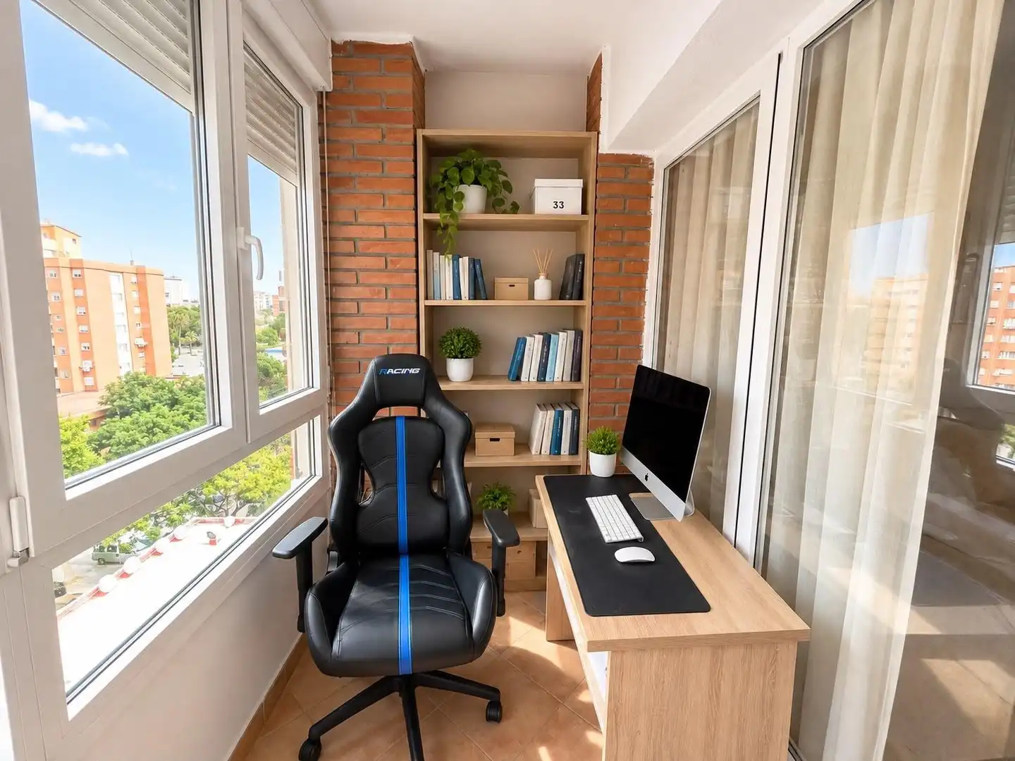 Balcony of Flat for sale in Málaga  with Air Conditioner