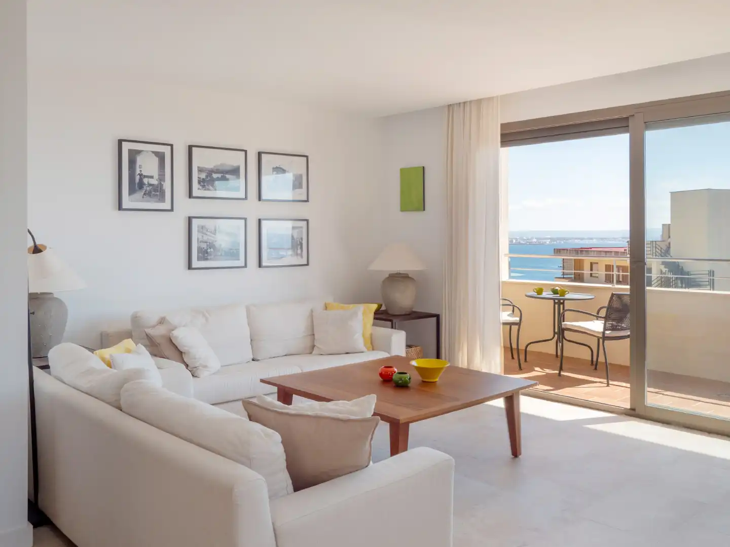 Sala d'estar de Àtic en venda en  Palma de Mallorca amb Aire condicionat, Terrassa i Piscina