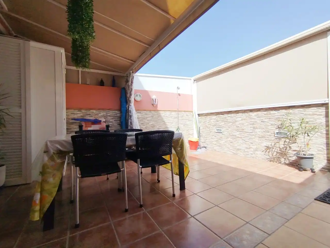 Terrasse von Maisonette zur Miete in Mogán mit Klimaanlage, Terrasse und Möbliert