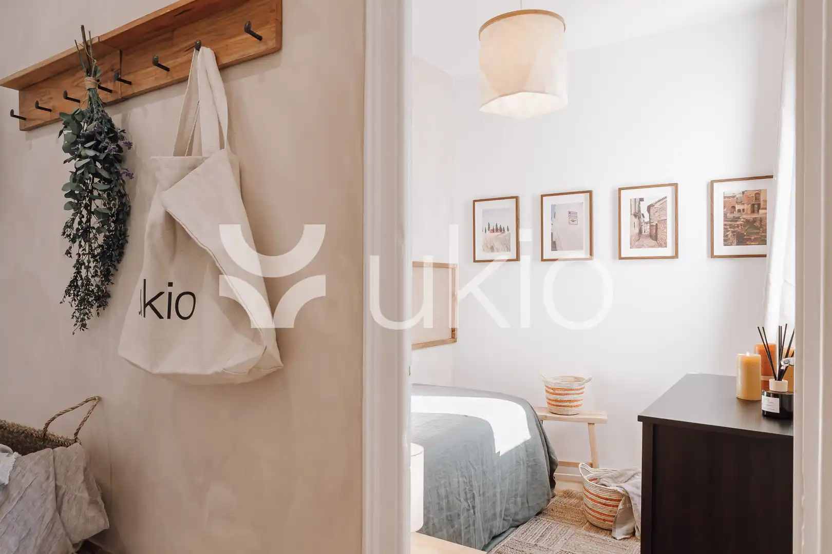 Habitación de Apartamento de alquiler en Barcelona con Aire acondicionado, Calefacción y Amueblado