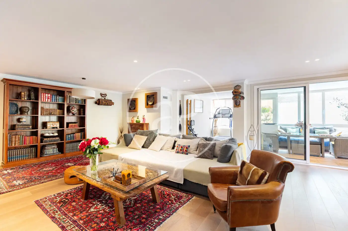 Sala de estar de Piso en venta en Barcelona con Aire acondicionado, Calefacción y Terraza